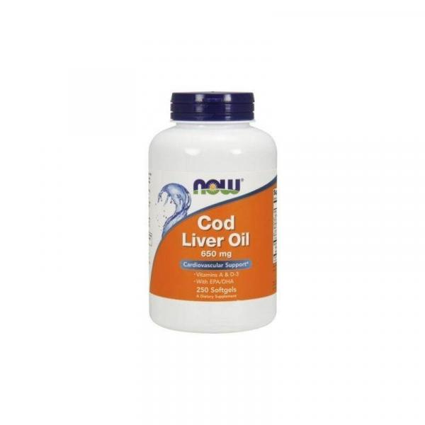 Cod Liver Oil - Tran 650 mg (250 kaps.)