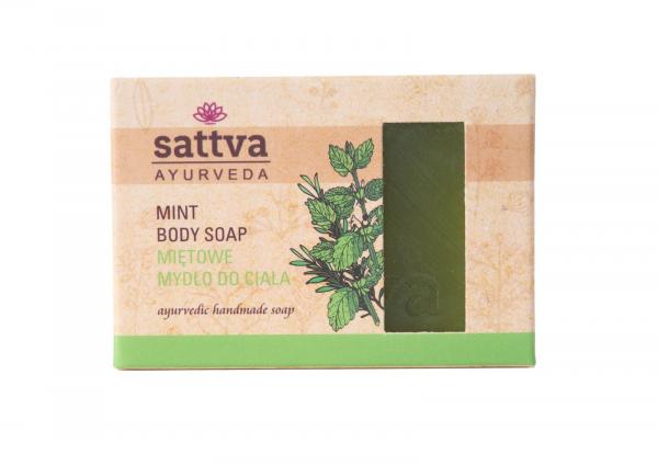 AYURVEDIC HAND MADE SOAP - MINT > Mydło glicerynowe Mięta