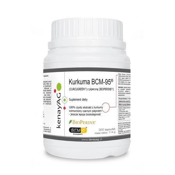 Kurkuma BCM-95® (CURCUGREEN®) z piperyną (BIOPERINE®) (300 kaps.)