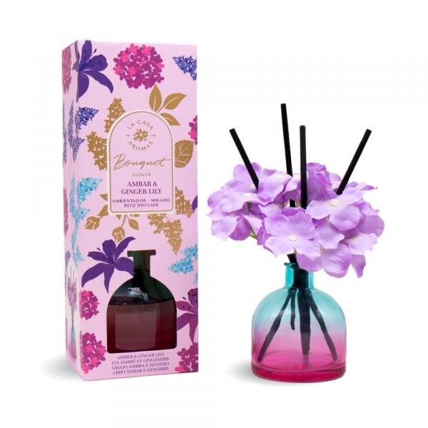 Flower Bouquet patyczki zapachowe Bursztyn & Lilia Imbirowa 170ml