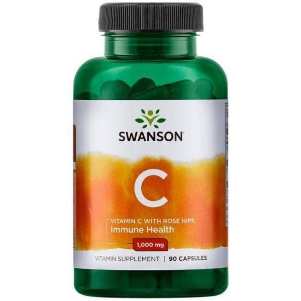 Swanson Witamina C Z Dziką Różą 1000 Mg 90 K