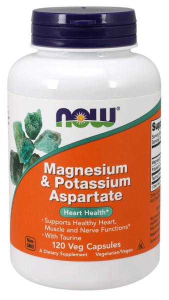 Magnesium & Potassium Aspartate - Magnez, Tauryna i Potas (120 kaps.)