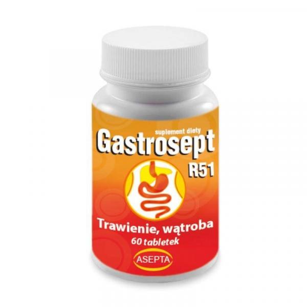 ASEPTA Gastrosept R51 60 tabletek