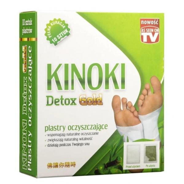 Aura Herbals, Kinoki detox gold, Plastry Oczyszczające, 10 szt