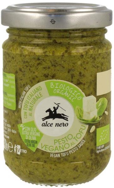 PESTO BAZYLIOWE Z TOFU WEGAŃSKIE 130 g - ALCE NERO