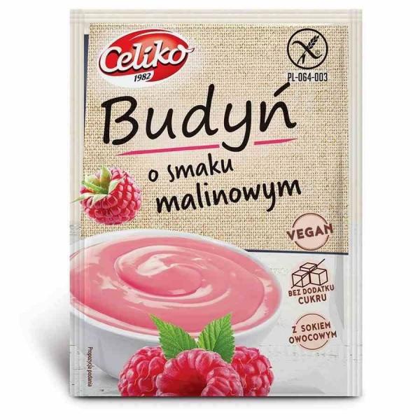 Celiko − Budyń o smaku malinowym bez glutenu − 40 g