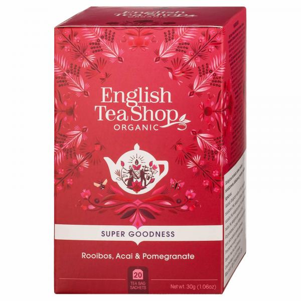 English Tea Shop, Herbata Rooibos, Acai & Pomegranate, 20 saszetek