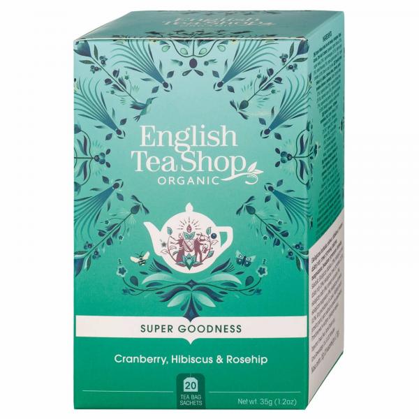 English Tea Shop, Herbata Cranberry, Hibiscus & Rosehip, 20 saszetek