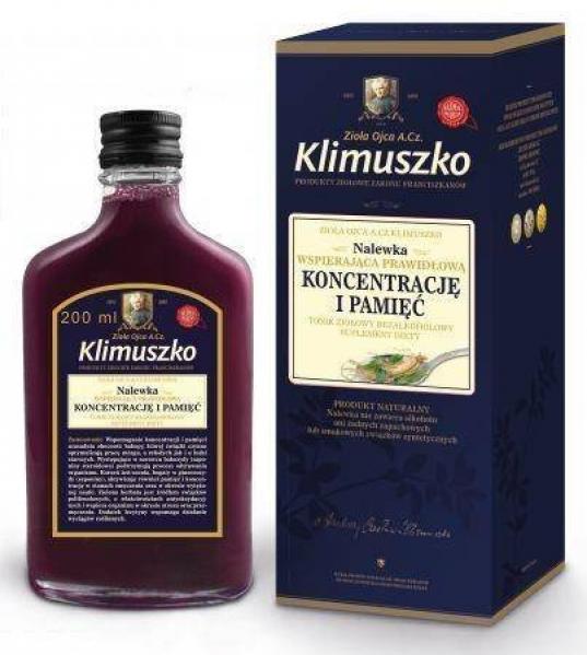 Klimuszko Nalewka Wspierająca Pamięć 200 ml