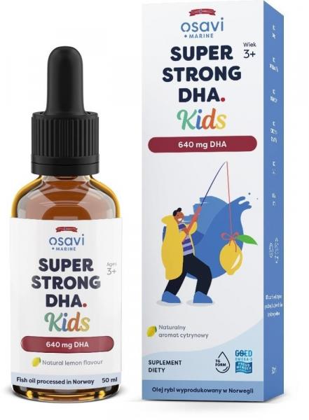 OSAVI Super Strong DHA Kids, 640 mg - smak cytrynowy (50 ml)