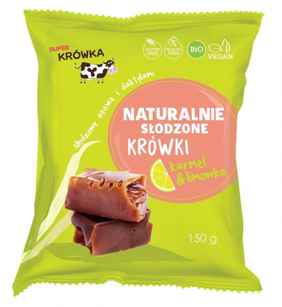 Krówki słodzone Agawą & Daktylem + LIMONKA B/C BIO 150g