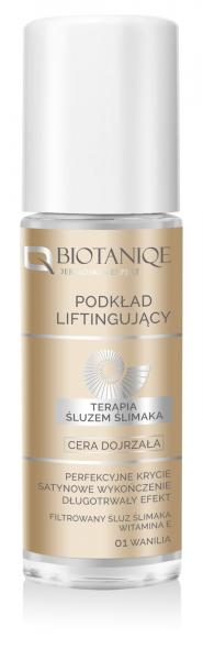 Biotaniqe, Terapia Śluzem Ślimaka, Podkład Liftingujący do Cery Dojrzałej - 01 VANILIA, 30 ml