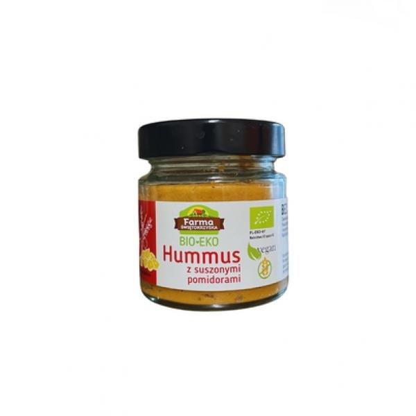 HUMMUS Z SUSZONYMI POMIDORAMI BEZGLUTENOWY BIO 160 g - FARMA ŚWIĘTOKRZYSKA