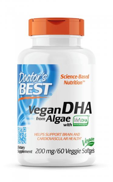 Doctor's Best Vegan DHA from Algae (60 kaps.)