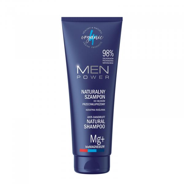 4organic MEN POWER naturalny szampon do włosów zagęszczenie i odbudowa 250ml