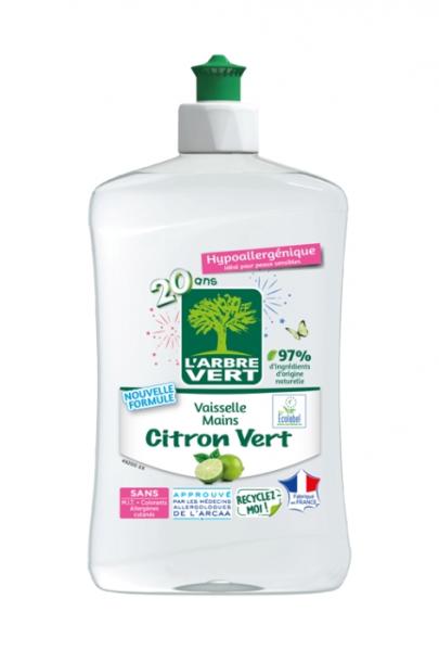 L'ARBRE VERT - Citron Koncentrat do mycia naczyń o zapachu cytrynowym - 500ml