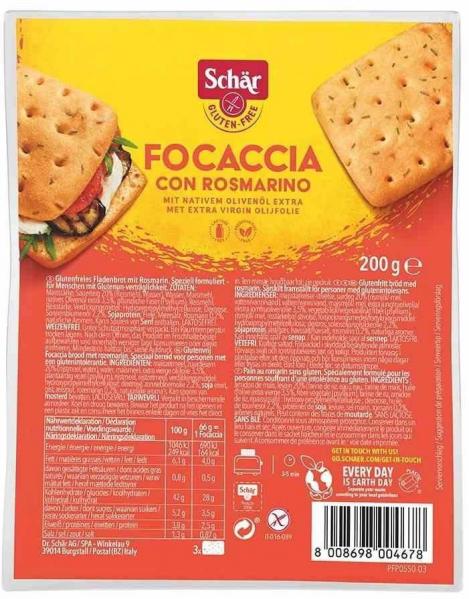 Schar − Focaccia z rozmarynem bezgl. − 200 g