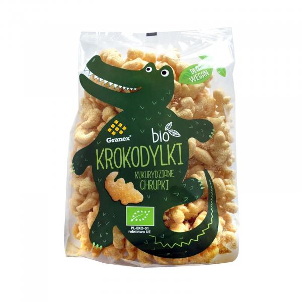 Granex − Krokodylki, chrupki kukurydziane BIO − 80 g