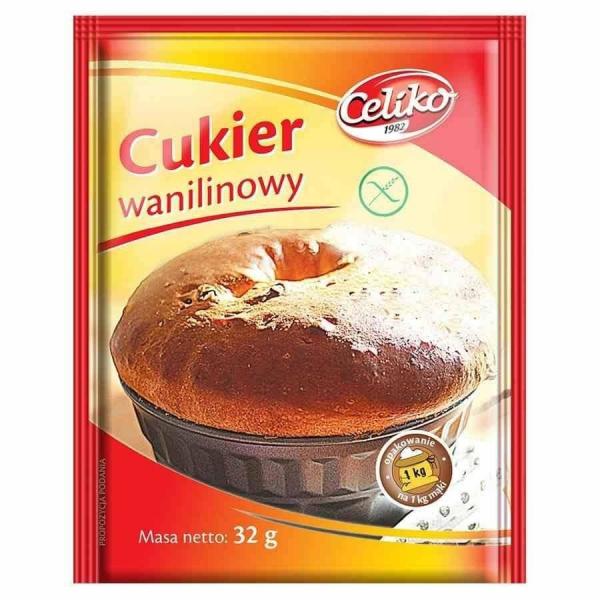 Celiko − Cukier waniliowy bez glutenu − 32 g