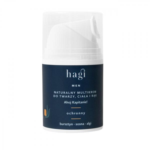 Hagi Men - Naturalny multikrem do twarzy, ciała i rąk Ahoj Kapitanie 50ml