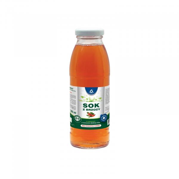 Sok z brzozy z dziką różą bez dodatku cukru 300 ml