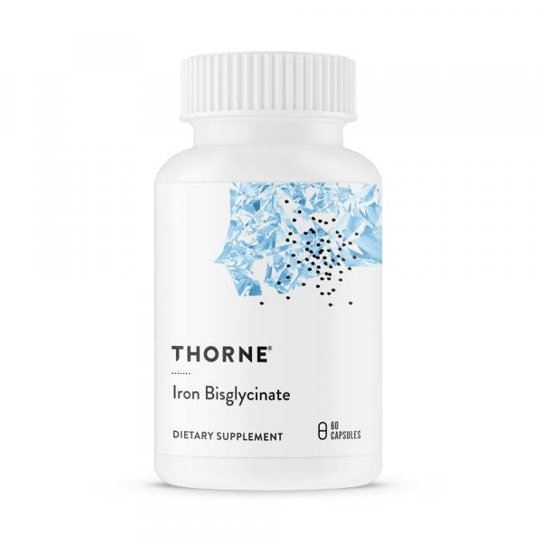 THORNE RESEARCH Iron Bisglycinate - Żelazo 25 mg (60 kaps.)