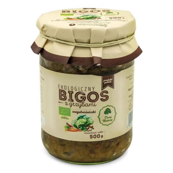 BIGOS WEGETARIAŃSKI Z GRZYBAMI 500 g - DARY NATURY