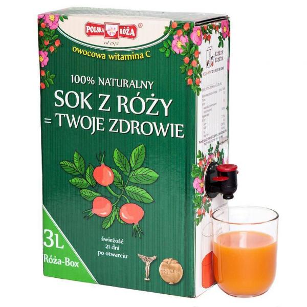 RÓŻA BOX Witamina C 100% owocowa 3l POLSKA RÓŻA