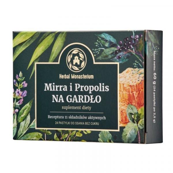 Herbal Monasterium Mirra i Propolis na gardło 24 p