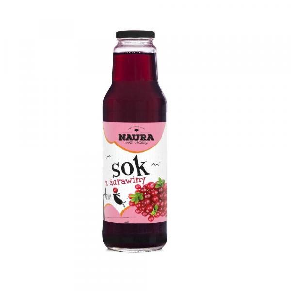 Naura − Sok z żurawiny − 750 ml