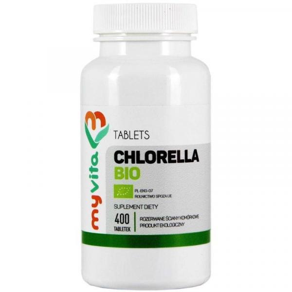 Myvita Chlorella Bio 250 Mg 400 T Oczyszczanie