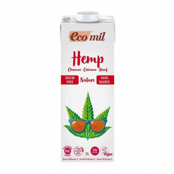 EcoMil − Napój z konopi bez cukru bezgl. BIO − 1000 ml