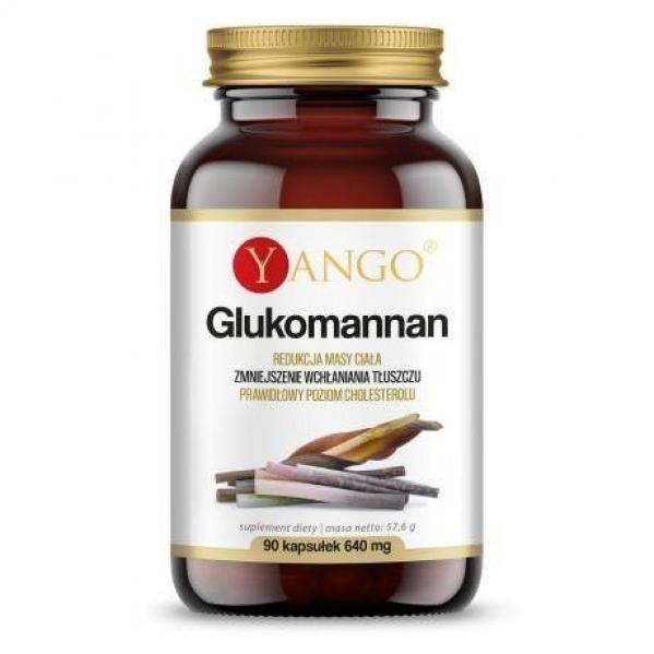 Yango Glukomannan 640 mg 90 k naturalny błonnik