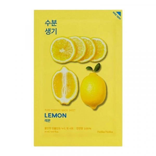 Pure Essence Mask Sheet Lemon rozjaśniająca maseczka z ekstraktem z cytryny 20ml