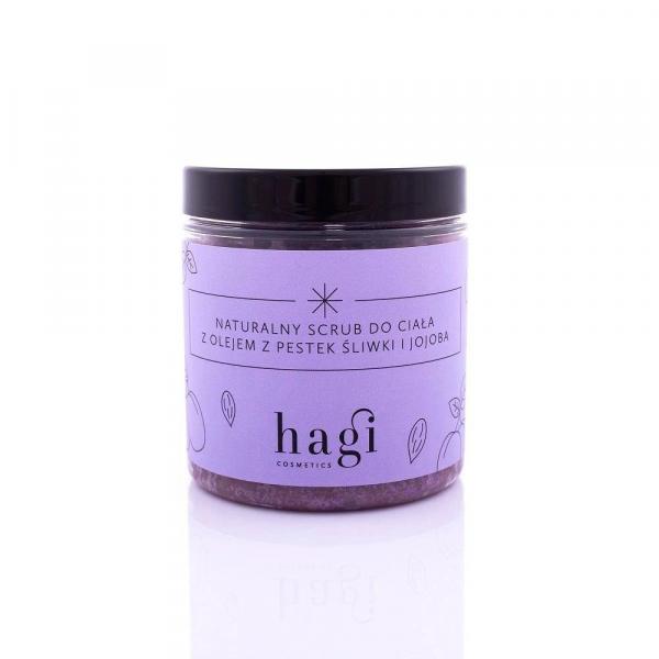 Hagi − Naturalny scrub do ciała z olejem z pestek śliwki i jojoba − 300 g