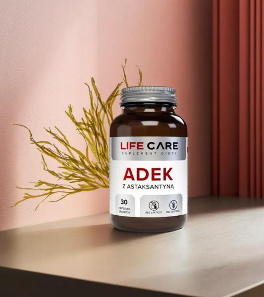 Life Care − ADEK z astaksantyną − 30 kaps..