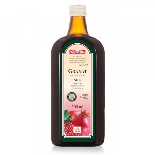 GRANAT sok 100% 500ml bez cukru POLSKA RÓŻA