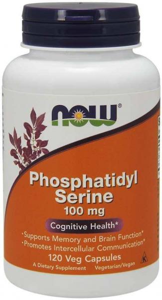 Fosfatydyloseryna 100mg - suplement na pamięć 120 kaps. Now Foods