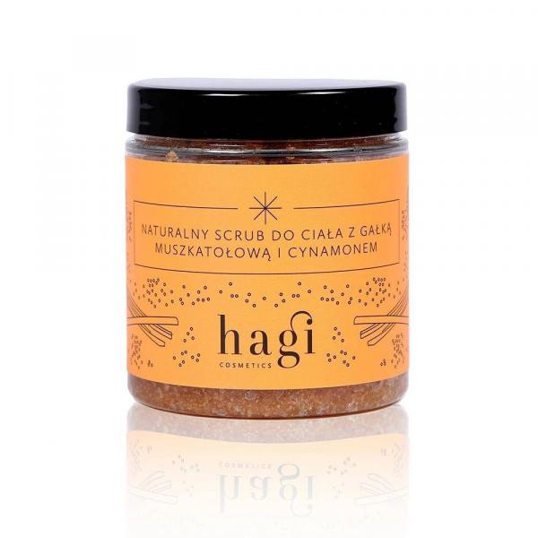 Hagi − Naturalny scrub do ciała z gałką muszkatołową i cynamonem − 300 g