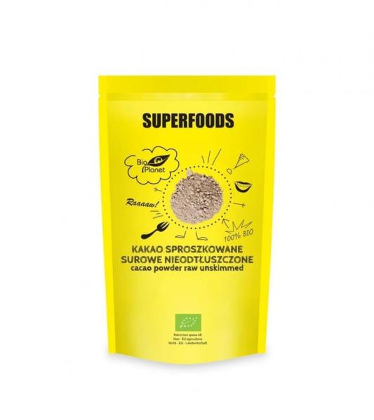 Bio Planet - Superfoods, kakao sproszkowane surowe nieodtłuszczone BIO - 400 g