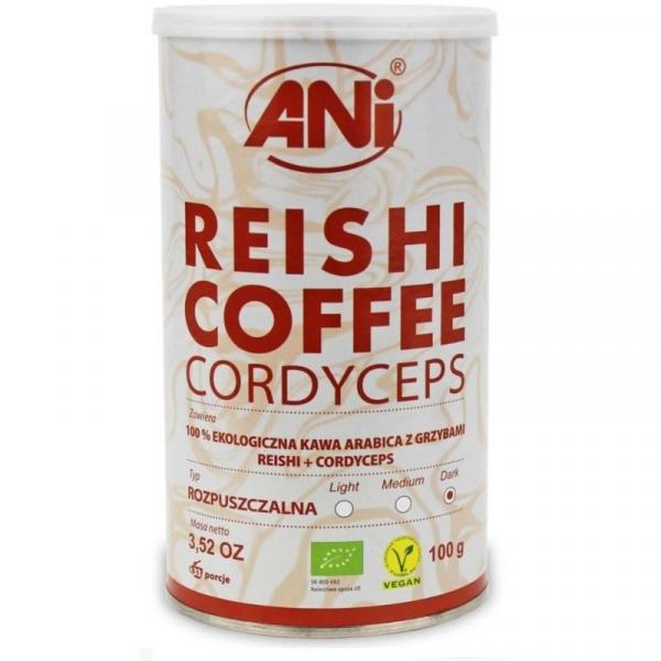 Ani Kawa Ropuszczalna Reishi + Cordyceps BIO 100 g