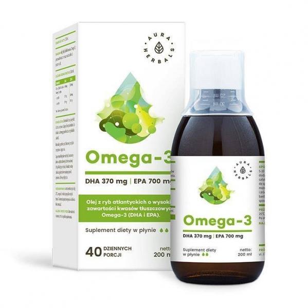 Omega-3 (370 DHA i 700 EPA) w płynie (200 ml)