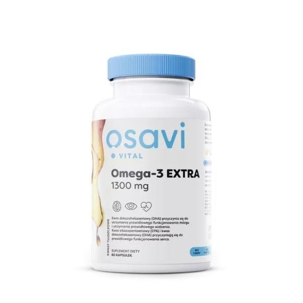 Osavi - Omega-3 Extra Molecularly Distilled, 1300mg - 120 softgels smak cytrynowy