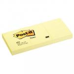 Bloczek samoprzylepny 3M Post-it 653, 38x51mm/3szt. - żółty