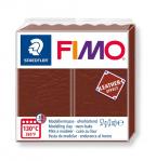 Masa plastyczna Fimo Leather Effect kostka 57g - orzechowy