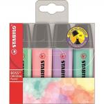 Zakreślacze Stabilo BOSS pastel komplet w etui - 4 kolory