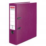 Segregator A4 Herlitz Q.file - 8cm - jagodowy