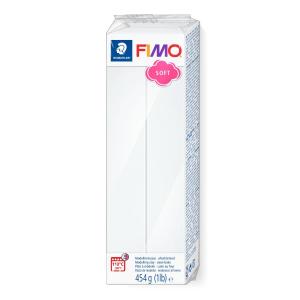 Masa plastyczna Fimo Soft kostka 454g - biała
