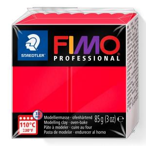 Masa plastyczna Fimo Professional kostka 85g - czerwona