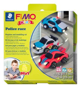 Masa plastyczna Fimo Kids Form&Play Auta zestaw 4 kolory po 42g + akcesoria